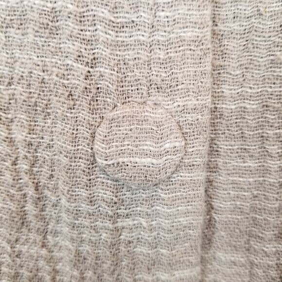 Eileen Fisher Woman 100% Cotton Snap Front Jacket Tan Neutral Plus Size 3X - Picture 5 of 9